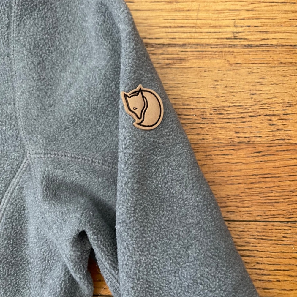 Fjällräven Ovik Fleece 1/2 Button Up Grey Women's Sweater Size M - Picture 4 of 10